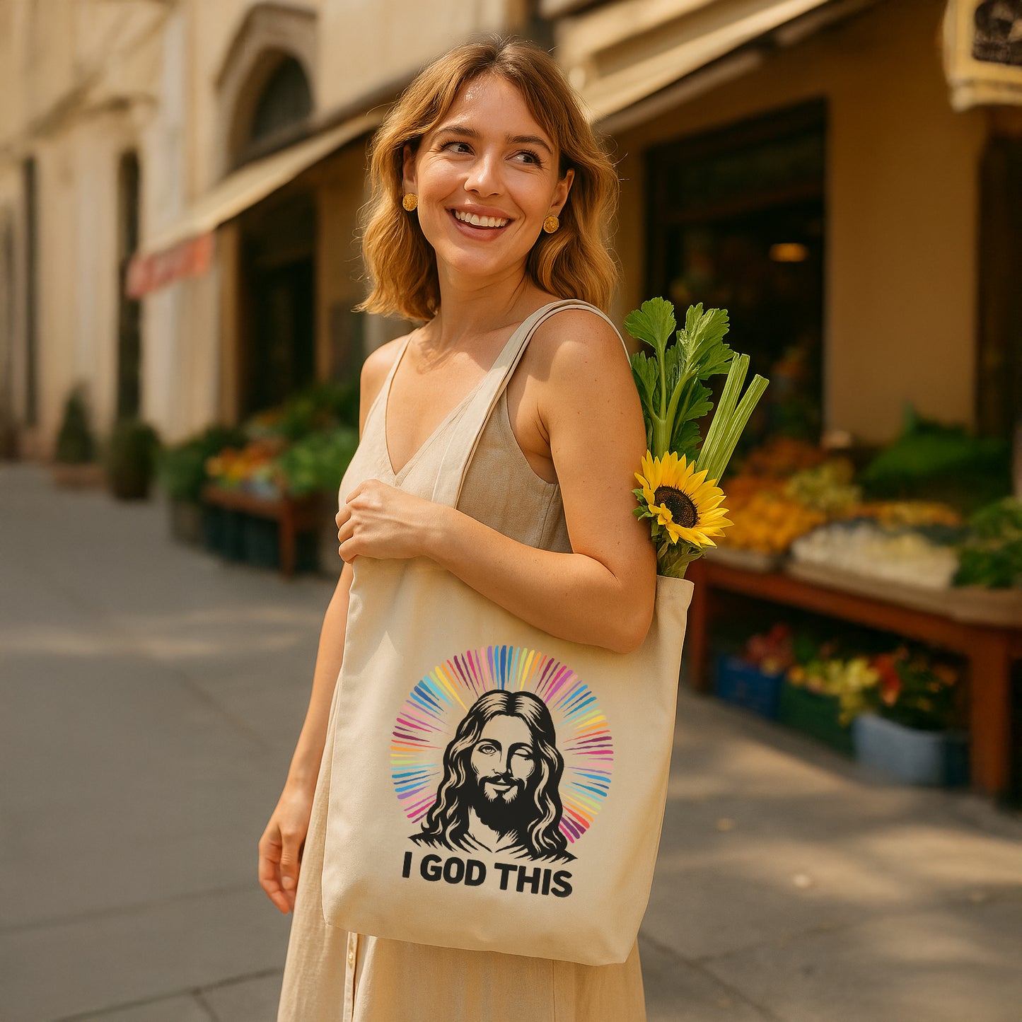"I God This" Jesus Eco Tote Bag