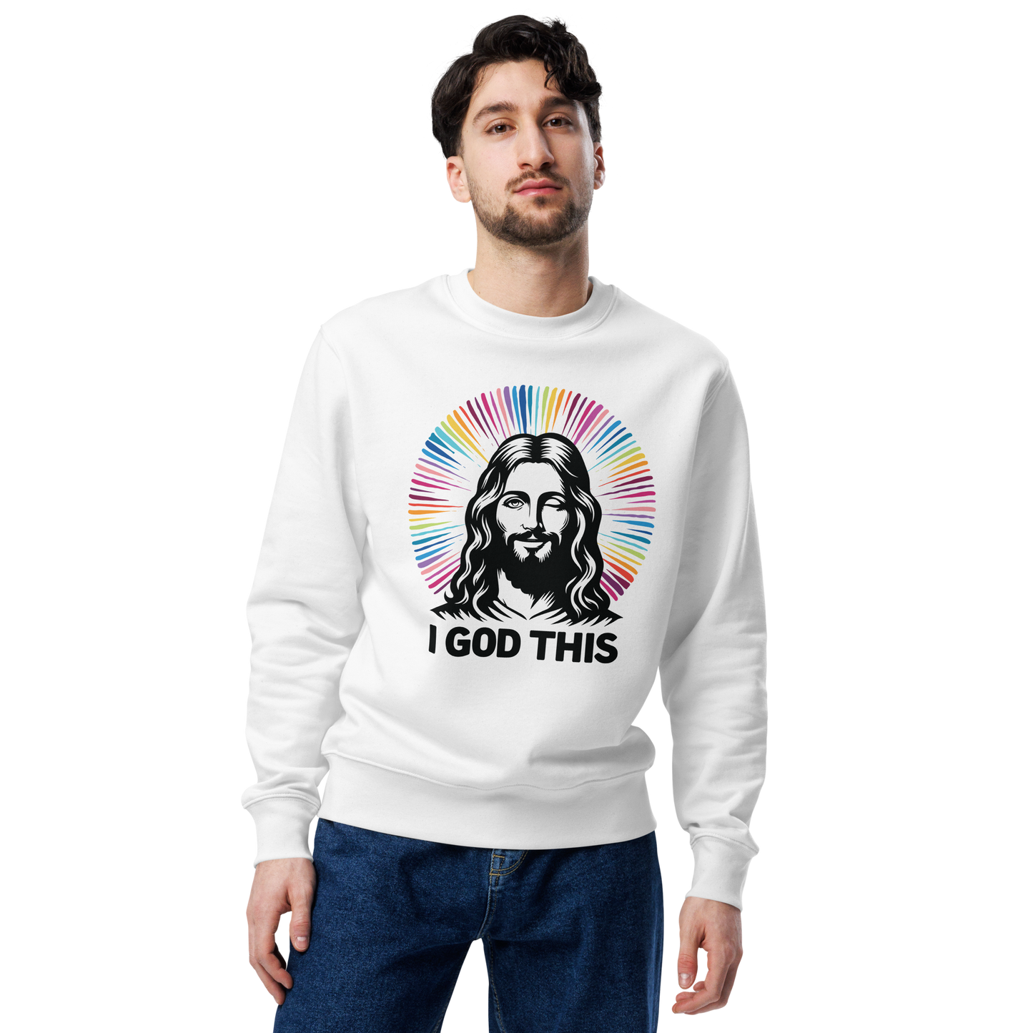 "I God This" Jesus Unisex Eco Sweatshirt