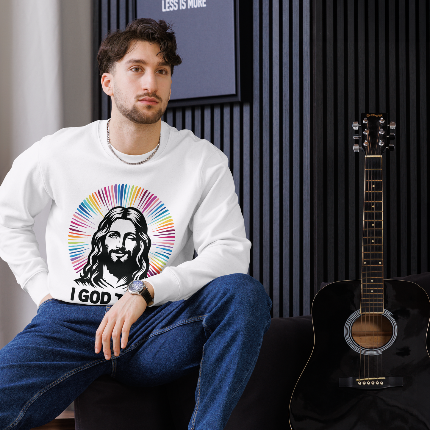 "I God This" Jesus Unisex Eco Sweatshirt