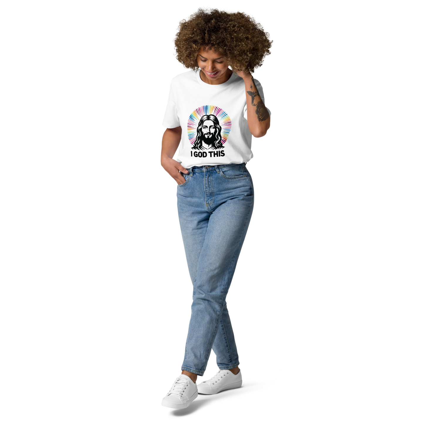 "I God This" Jesus Unisex Organic Cotton T-shirt