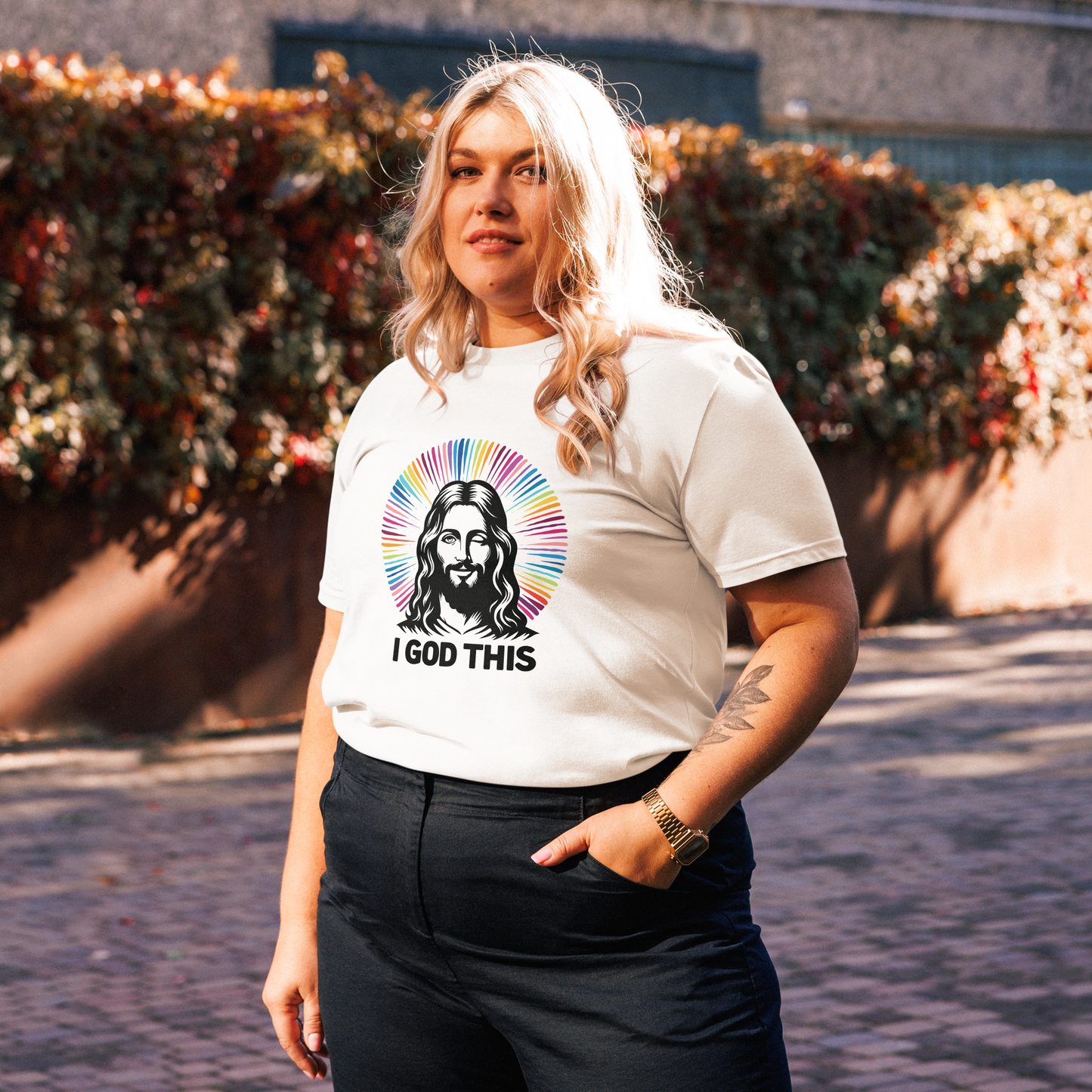 "I God This" Jesus Unisex Organic Cotton T-shirt