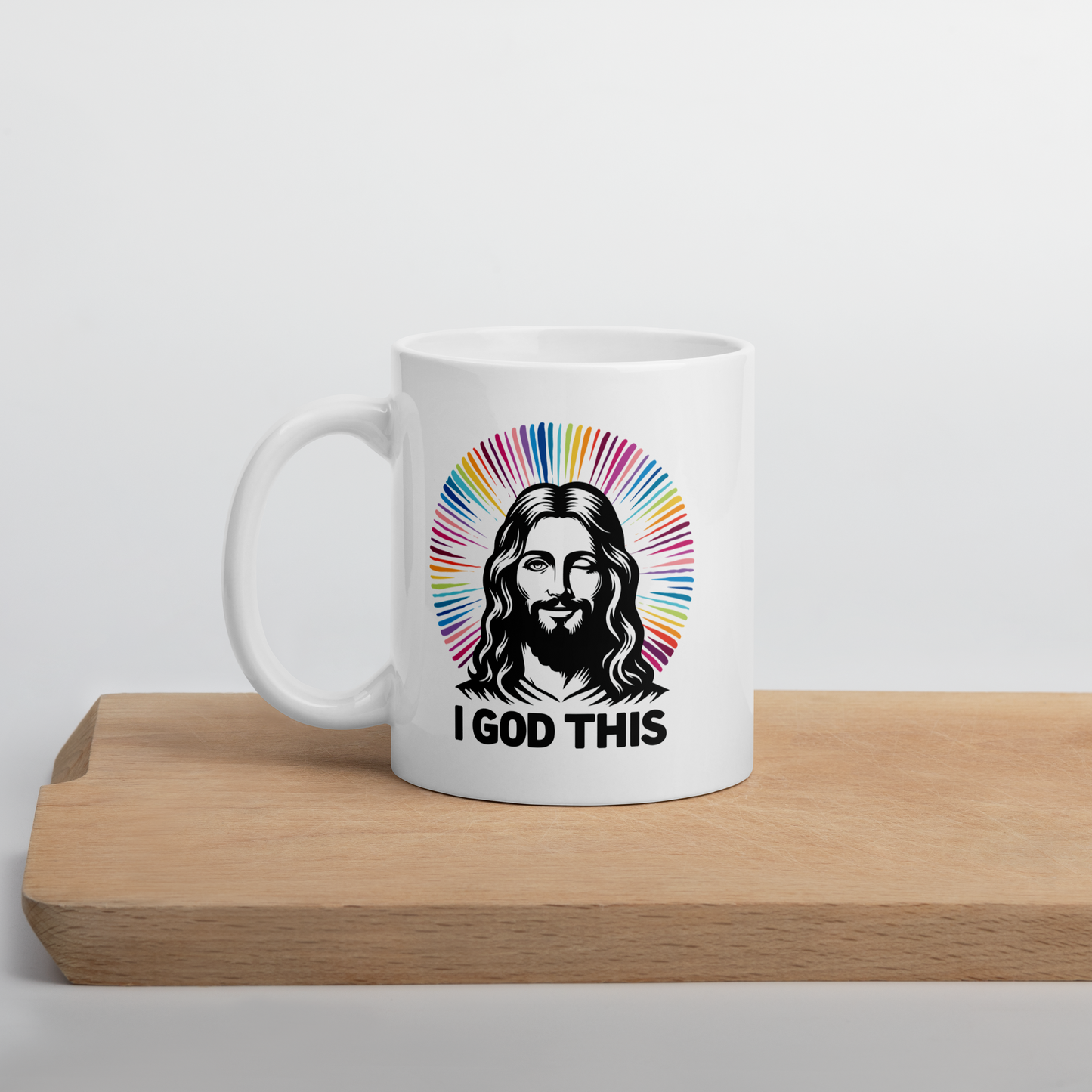"I God This" Jesus White Glossy Mug