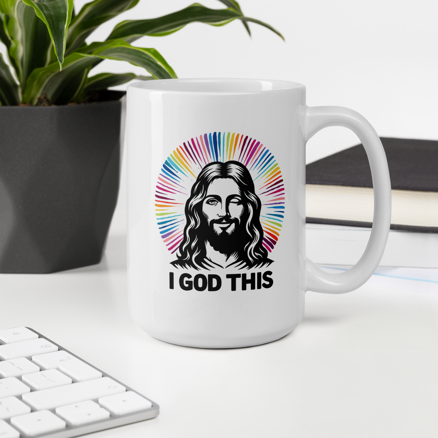 "I God This" Jesus White Glossy Mug