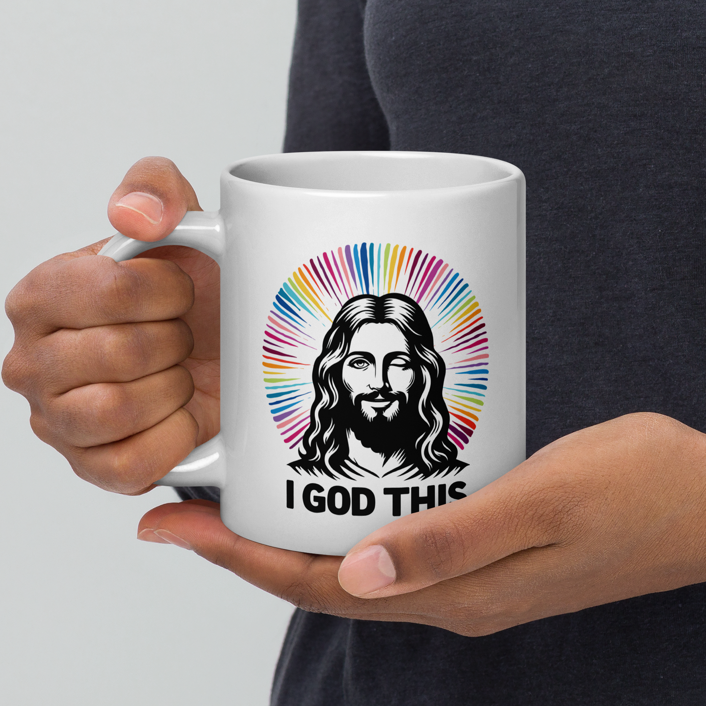"I God This" Jesus White Glossy Mug