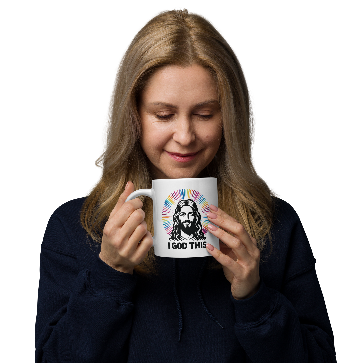 "I God This" Jesus White Glossy Mug